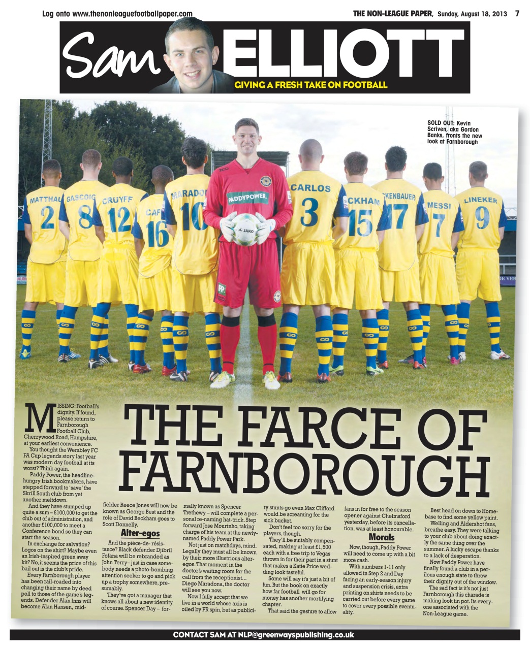 The Non-League Football Paper Preview Pages