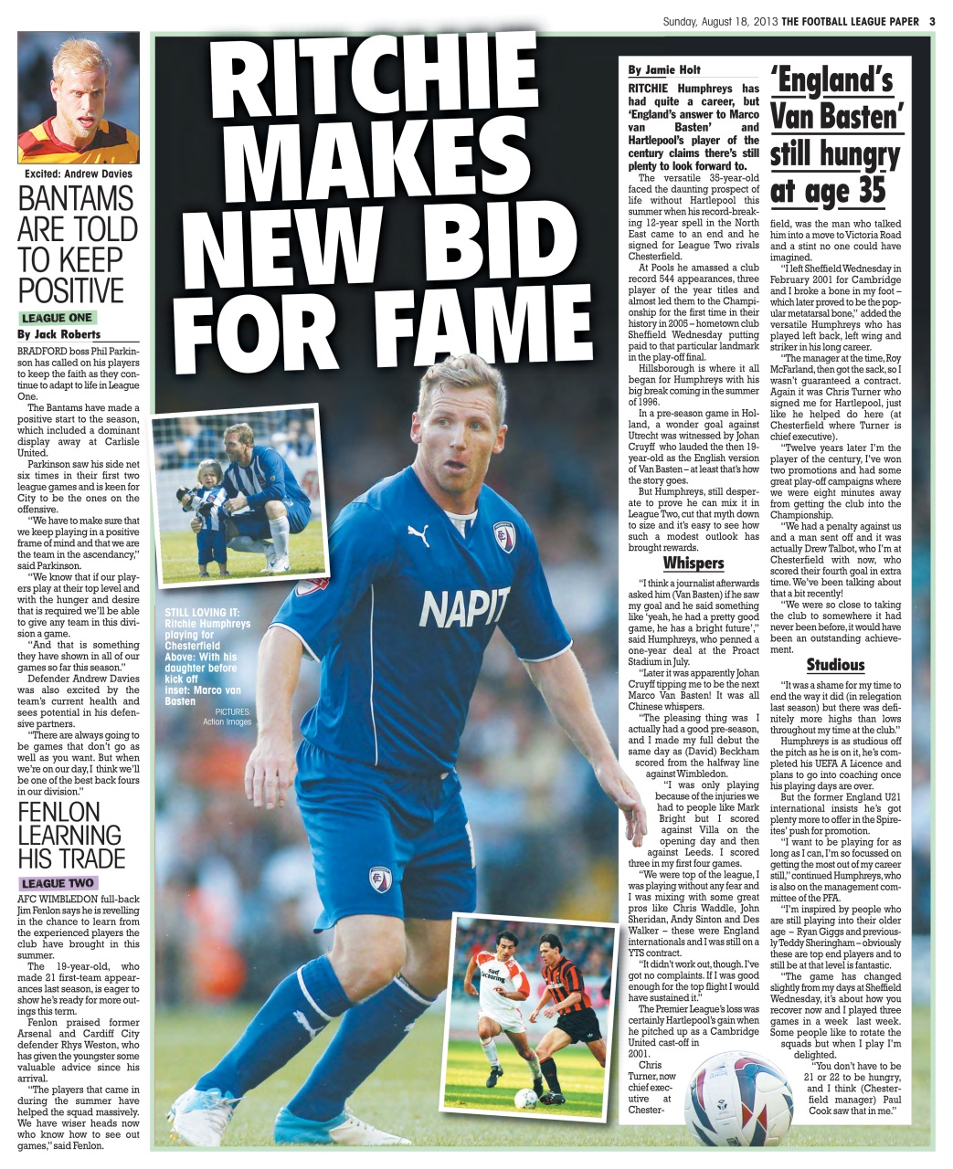 The Football League Paper Preview Pages
