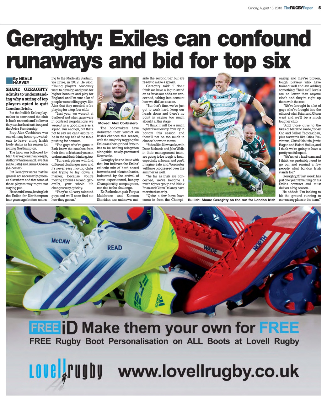 The Rugby Paper Preview Pages