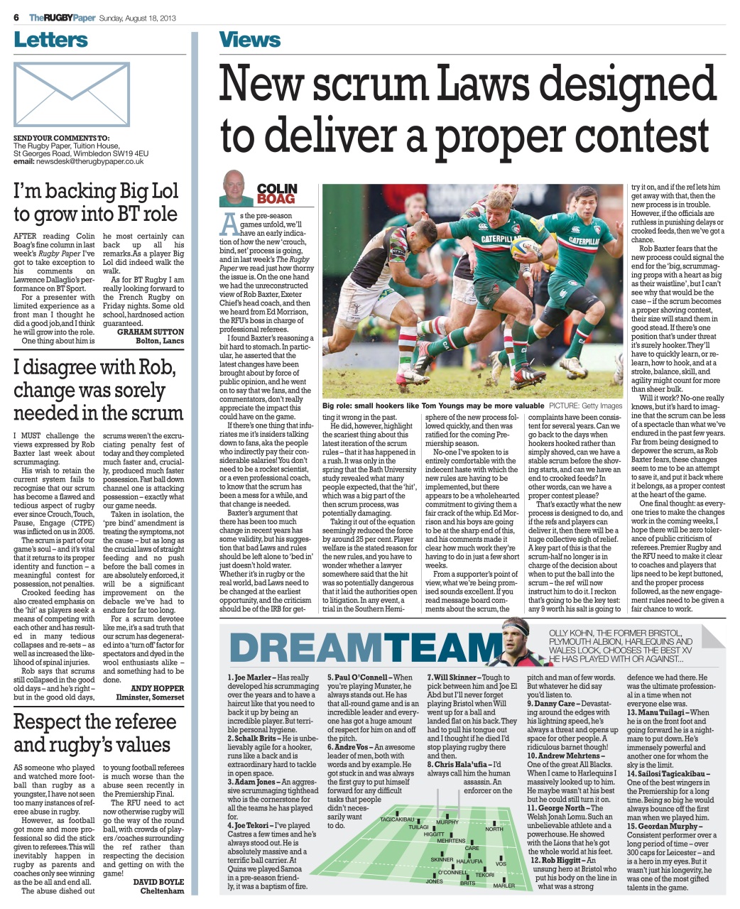 The Rugby Paper Preview Pages