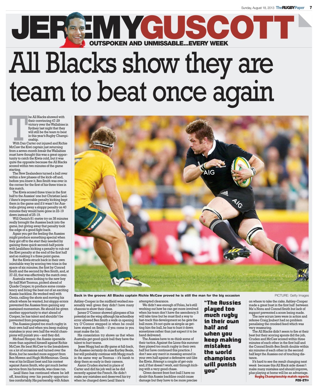 The Rugby Paper Preview Pages