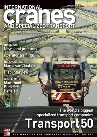 Int. Cranes and Specialized Transp issue August 2013