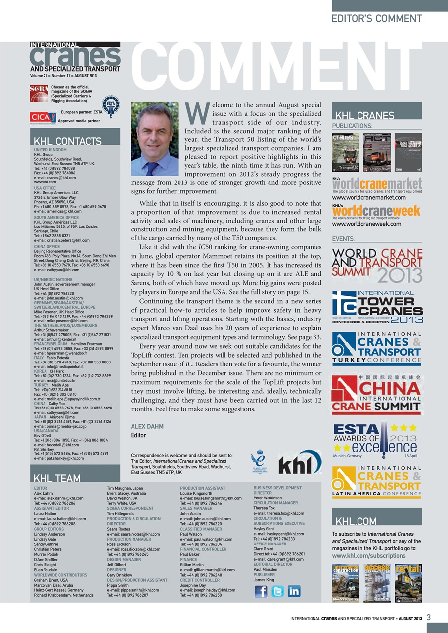 Int. Cranes and Specialized Transp Preview Pages