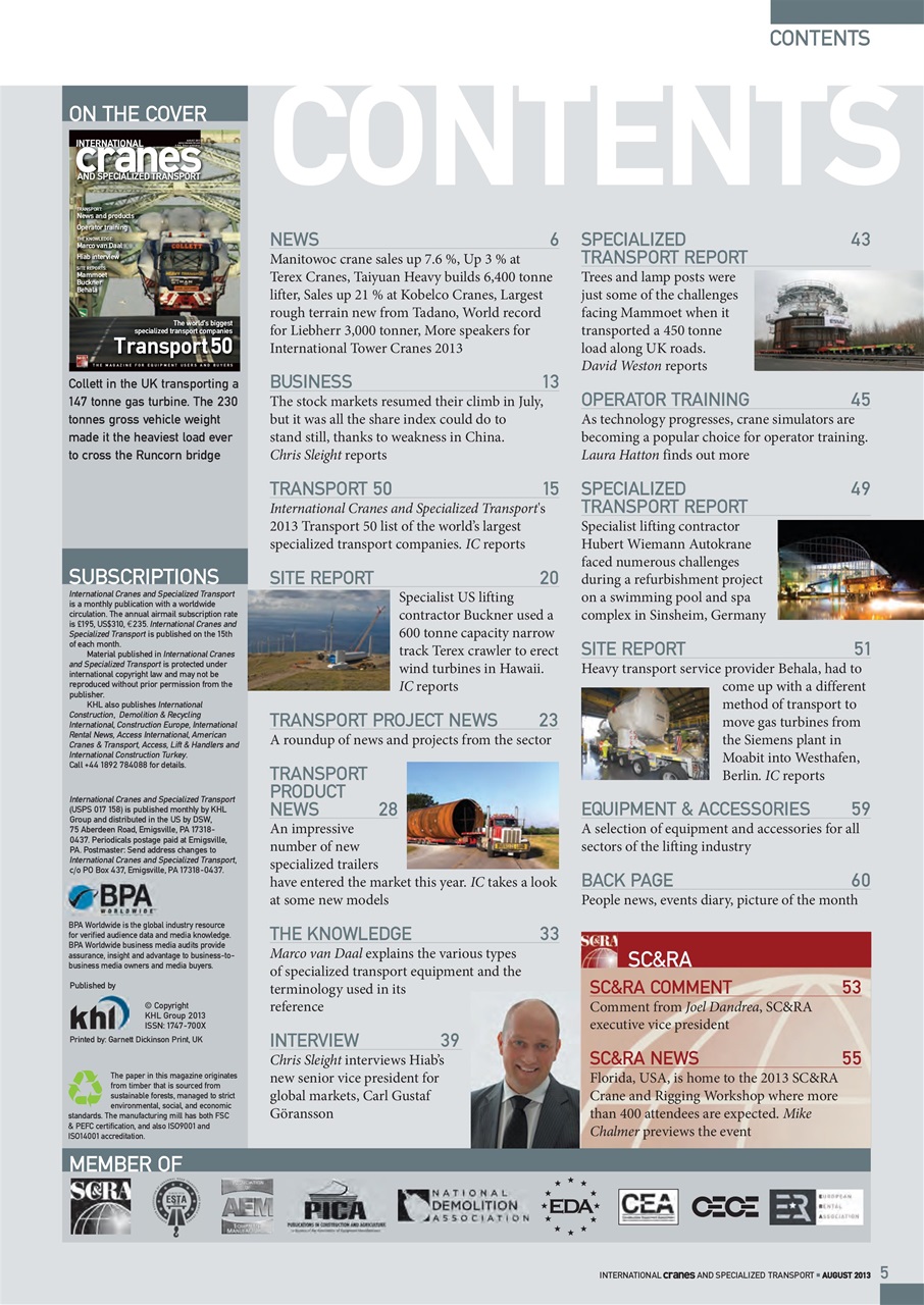 Int. Cranes and Specialized Transp Preview Pages