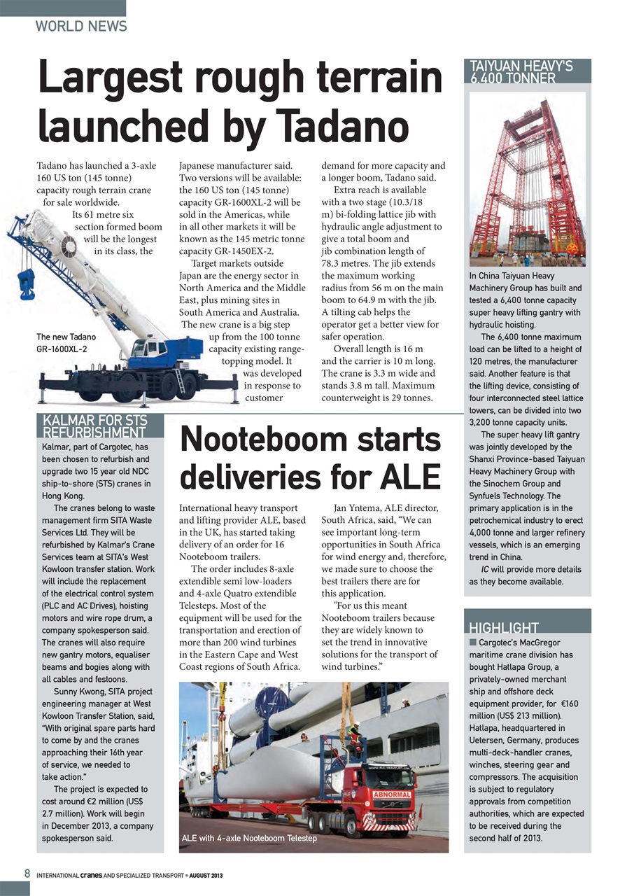 Int. Cranes and Specialized Transp Preview Pages