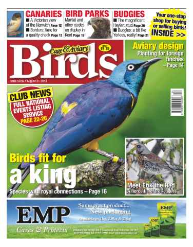 Cage & Aviary Birds issue No.5766 Birds fit for a King