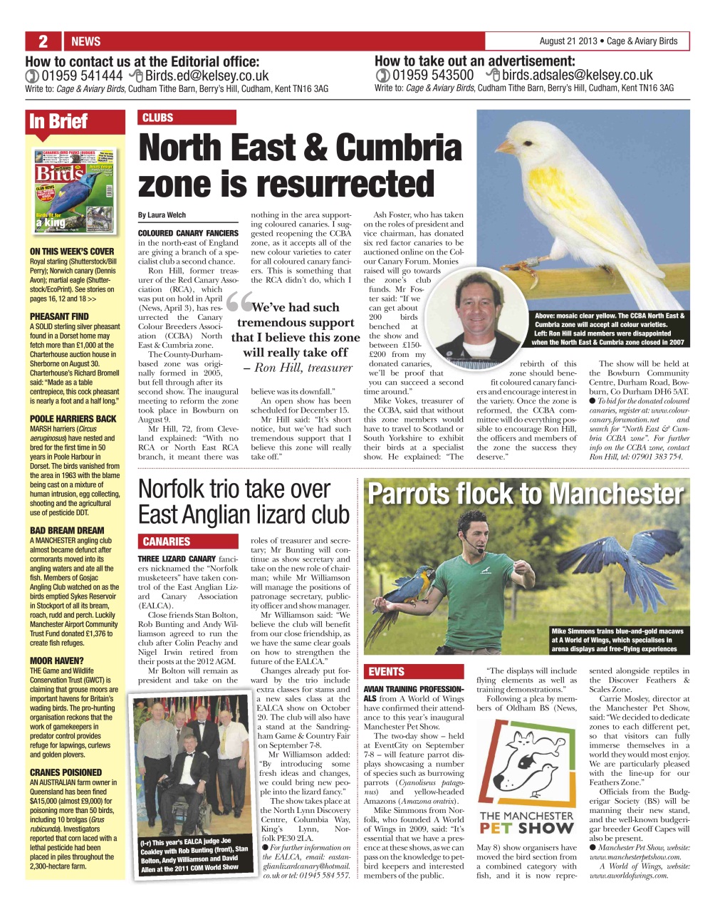 Cage & Aviary Birds Preview Pages