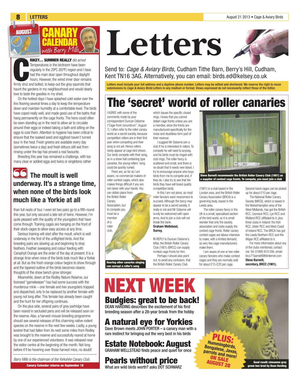 Cage & Aviary Birds Preview Pages