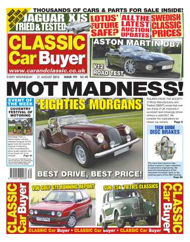 Classic Car Buyer issue No.191 'Eighties Morgans