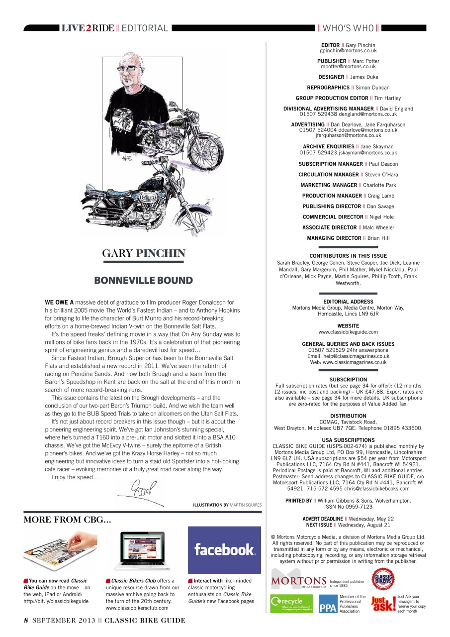 Classic Bike Guide Preview Pages