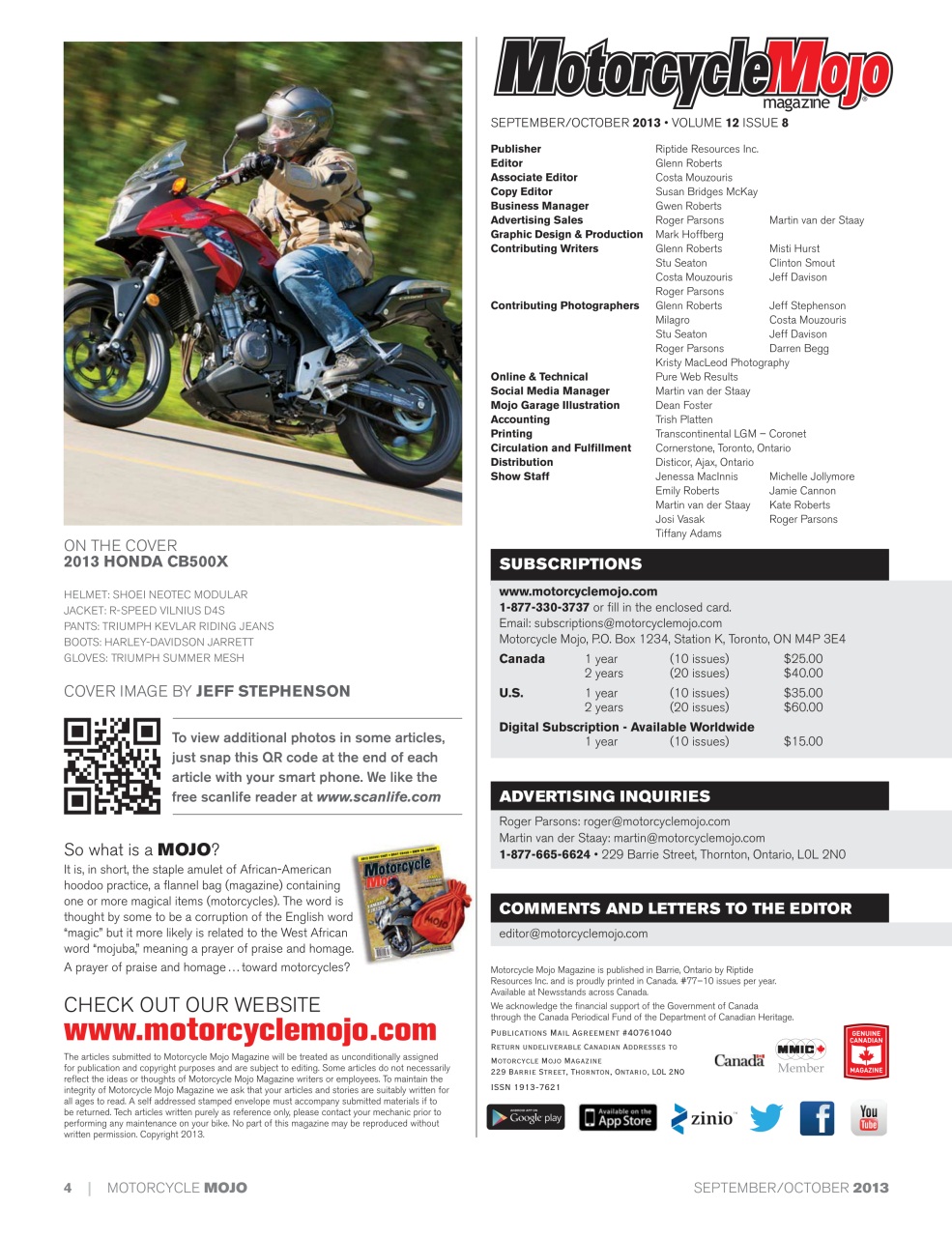 Motorcycle Mojo Preview Pages