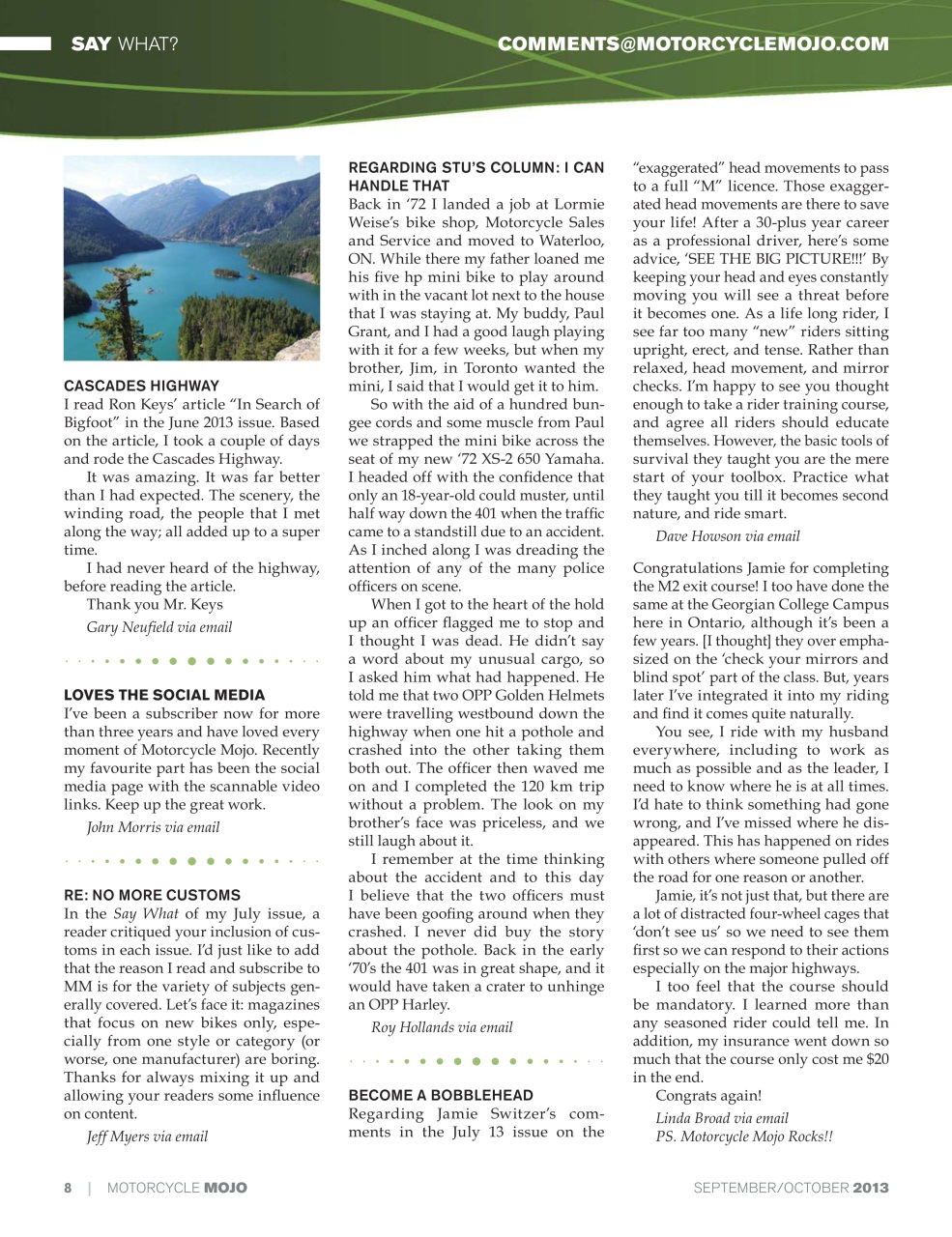 Motorcycle Mojo Preview Pages