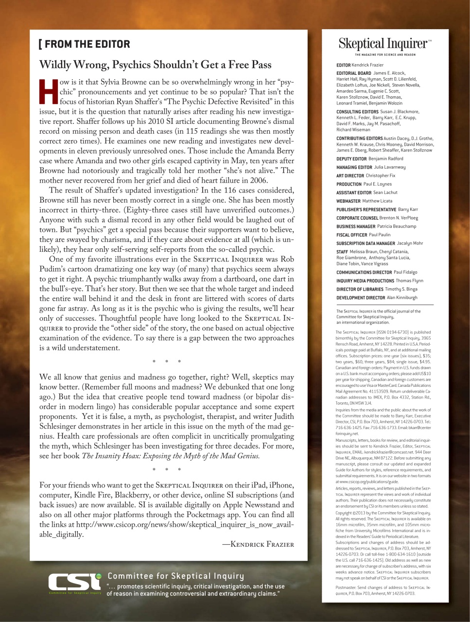 Skeptical Inquirer Preview Pages