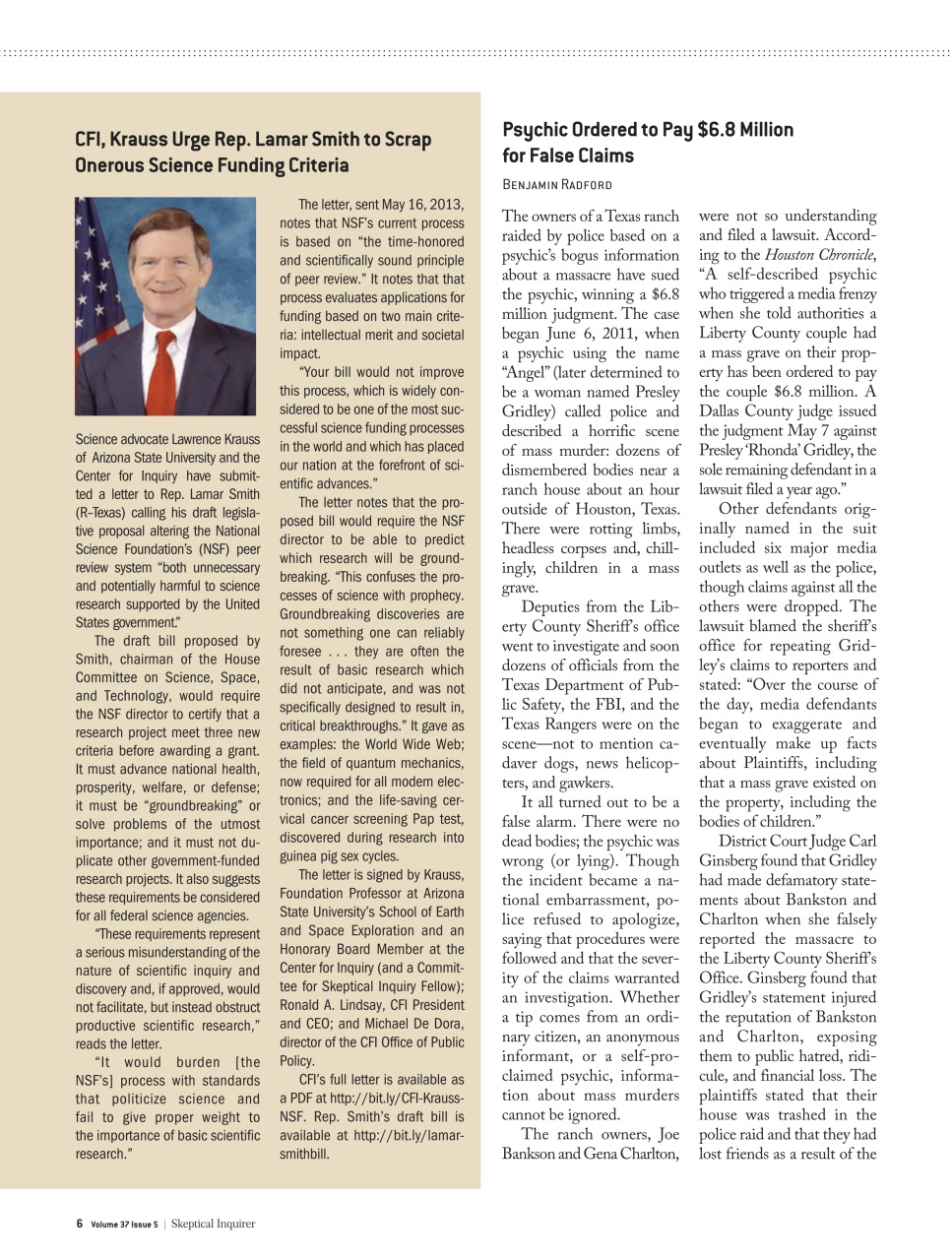 Skeptical Inquirer Preview Pages