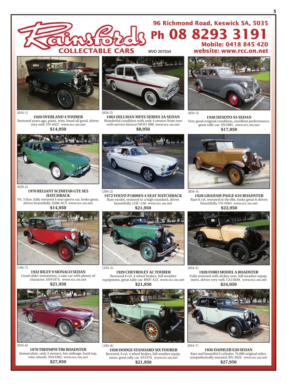 JUST CARS Preview Pages