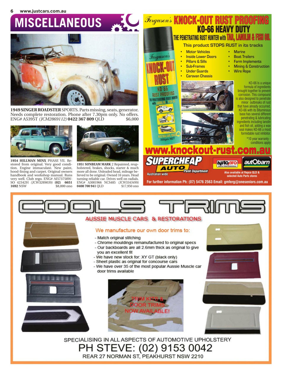 JUST CARS Preview Pages