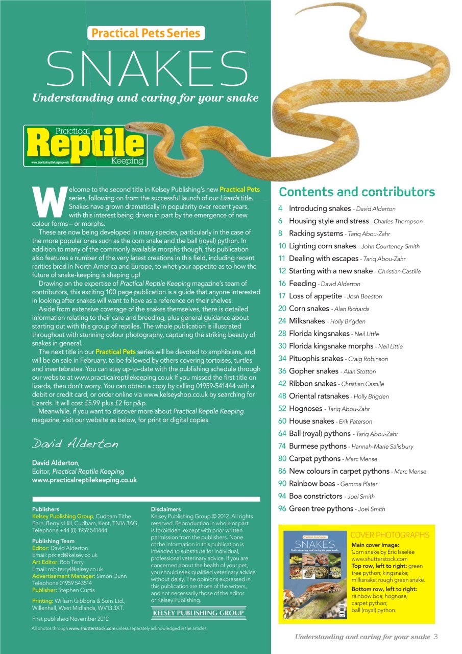 Practical Reptile Keeping Preview Pages
