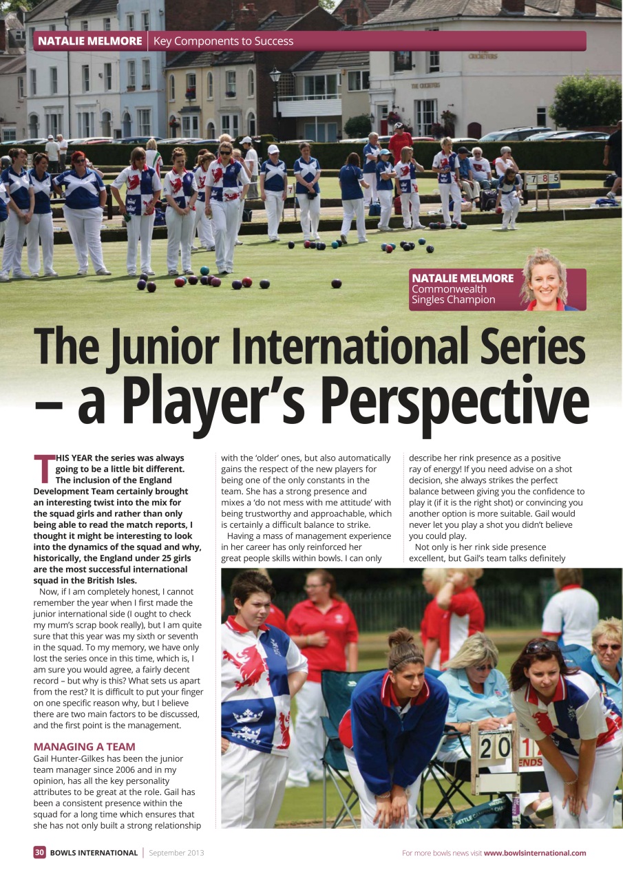 Bowls International Preview Pages