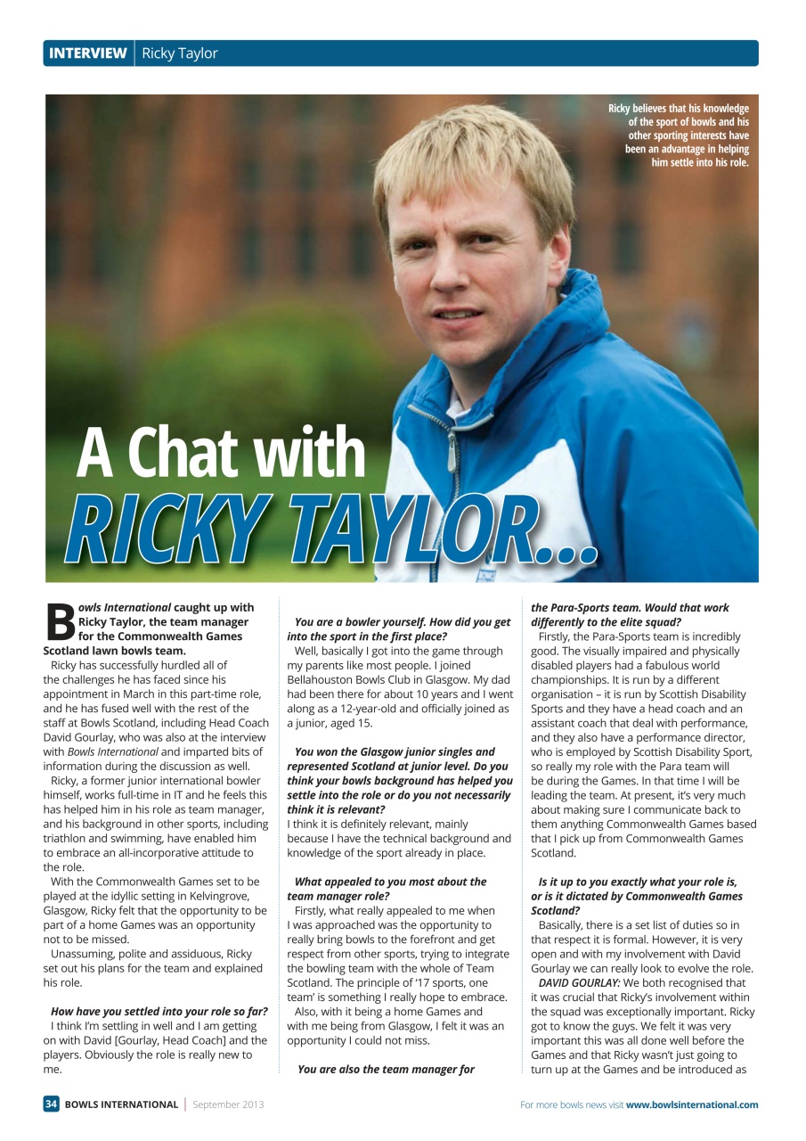 Bowls International Preview Pages