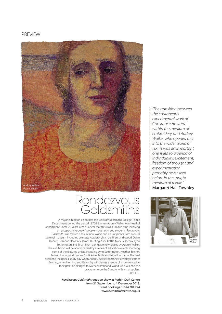 Embroidery Magazine Preview Pages