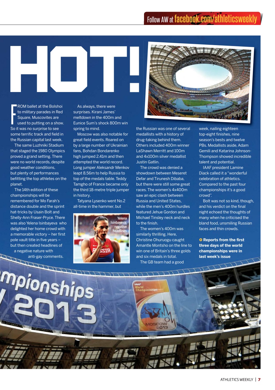 AW – Athletics Weekly Magazine Preview Pages