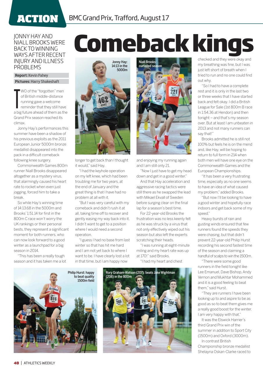 AW – Athletics Weekly Magazine Preview Pages