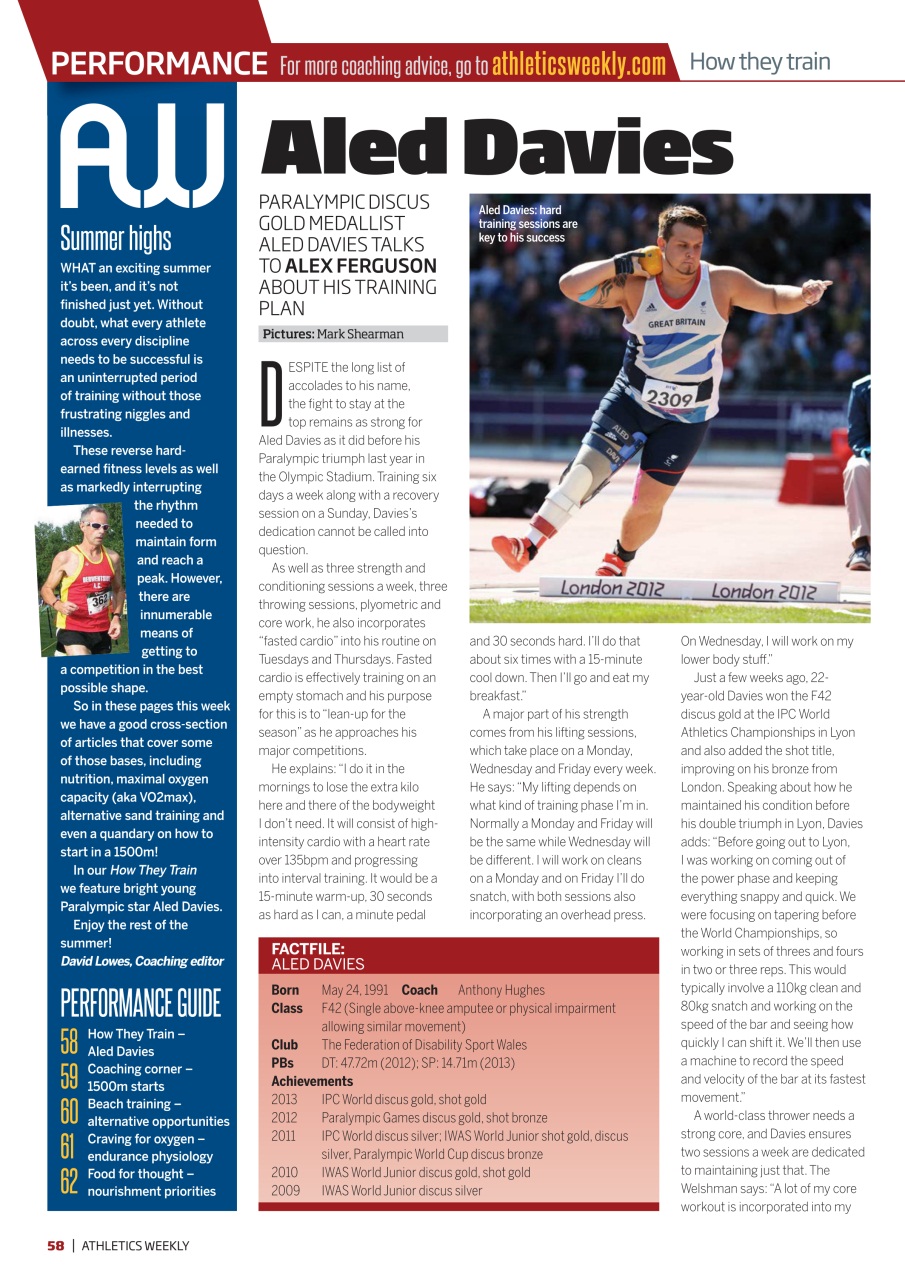 AW – Athletics Weekly Magazine Preview Pages