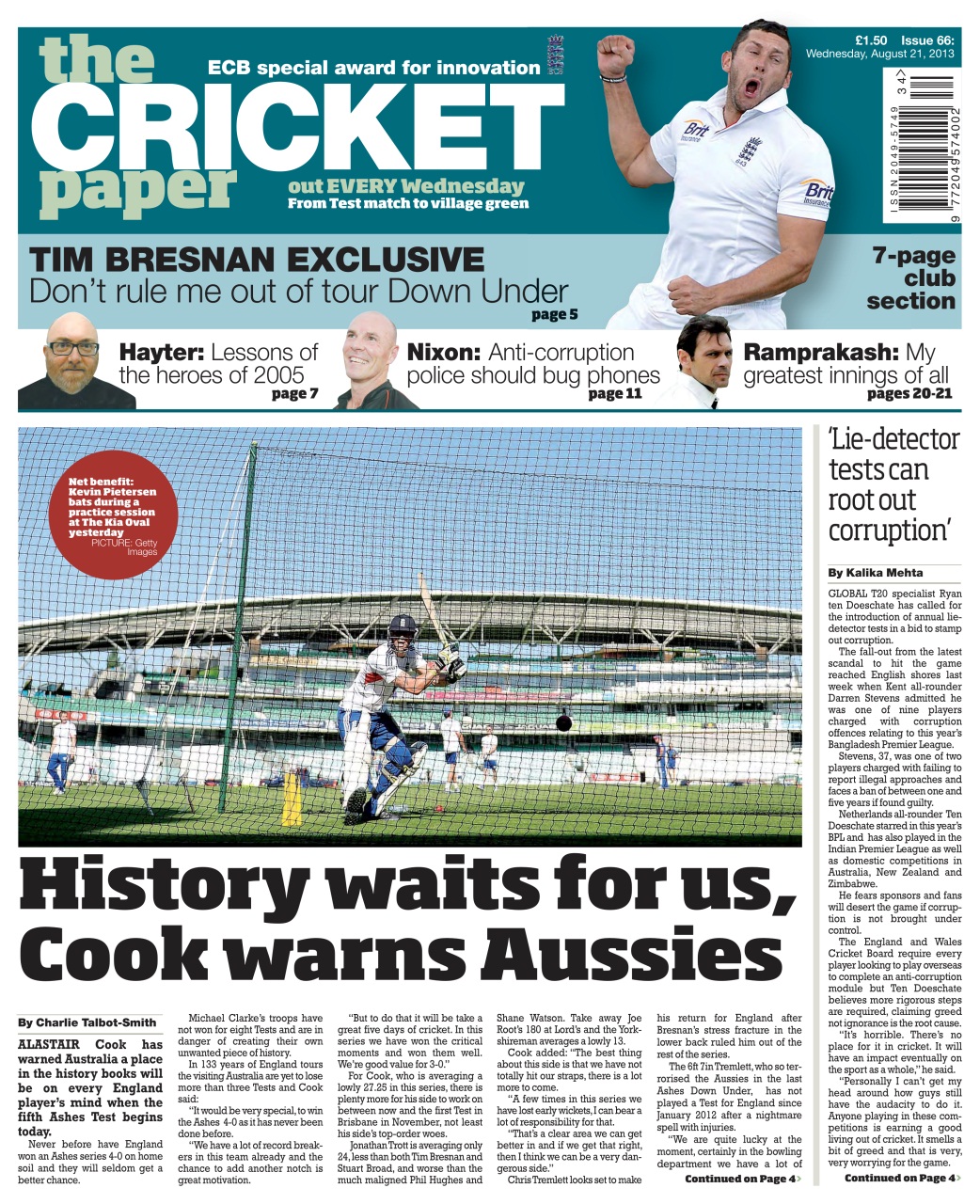 The Cricket Paper Preview Pages