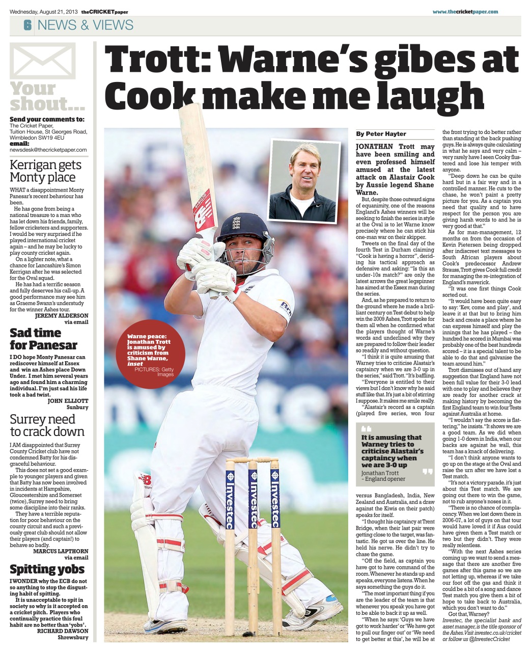 The Cricket Paper Preview Pages