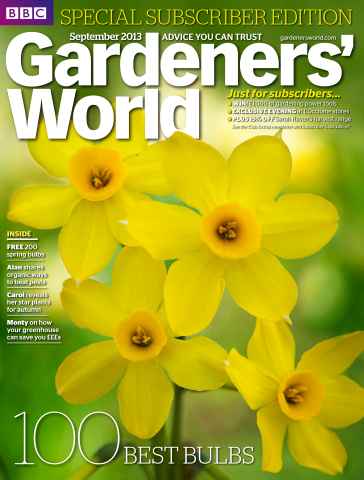 BBC Gardeners’ World Magazine issue September 2013