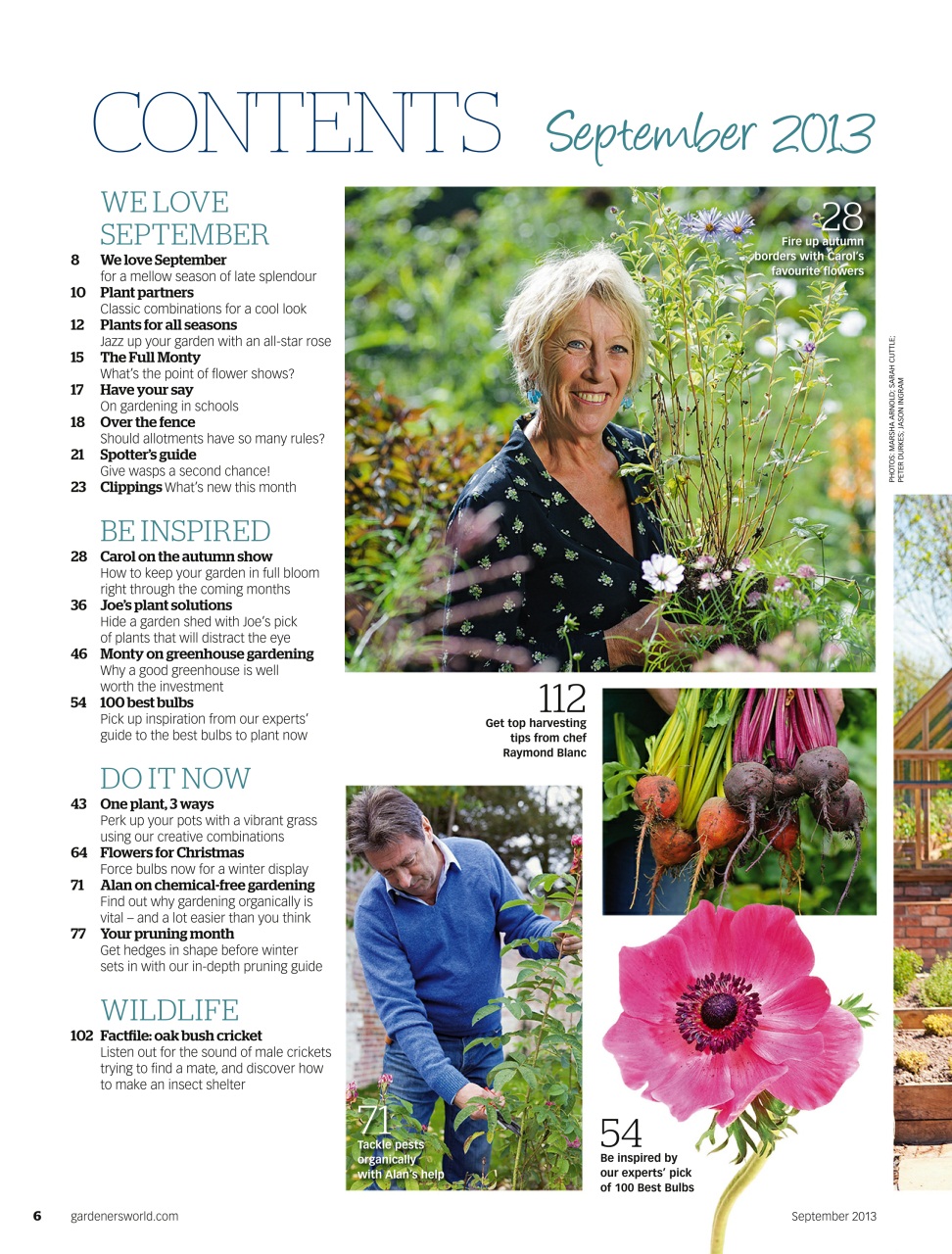 BBC Gardeners’ World Magazine Preview Pages
