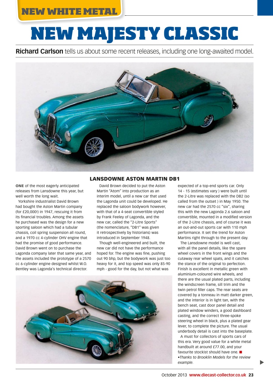 Diecast Collector Preview Pages
