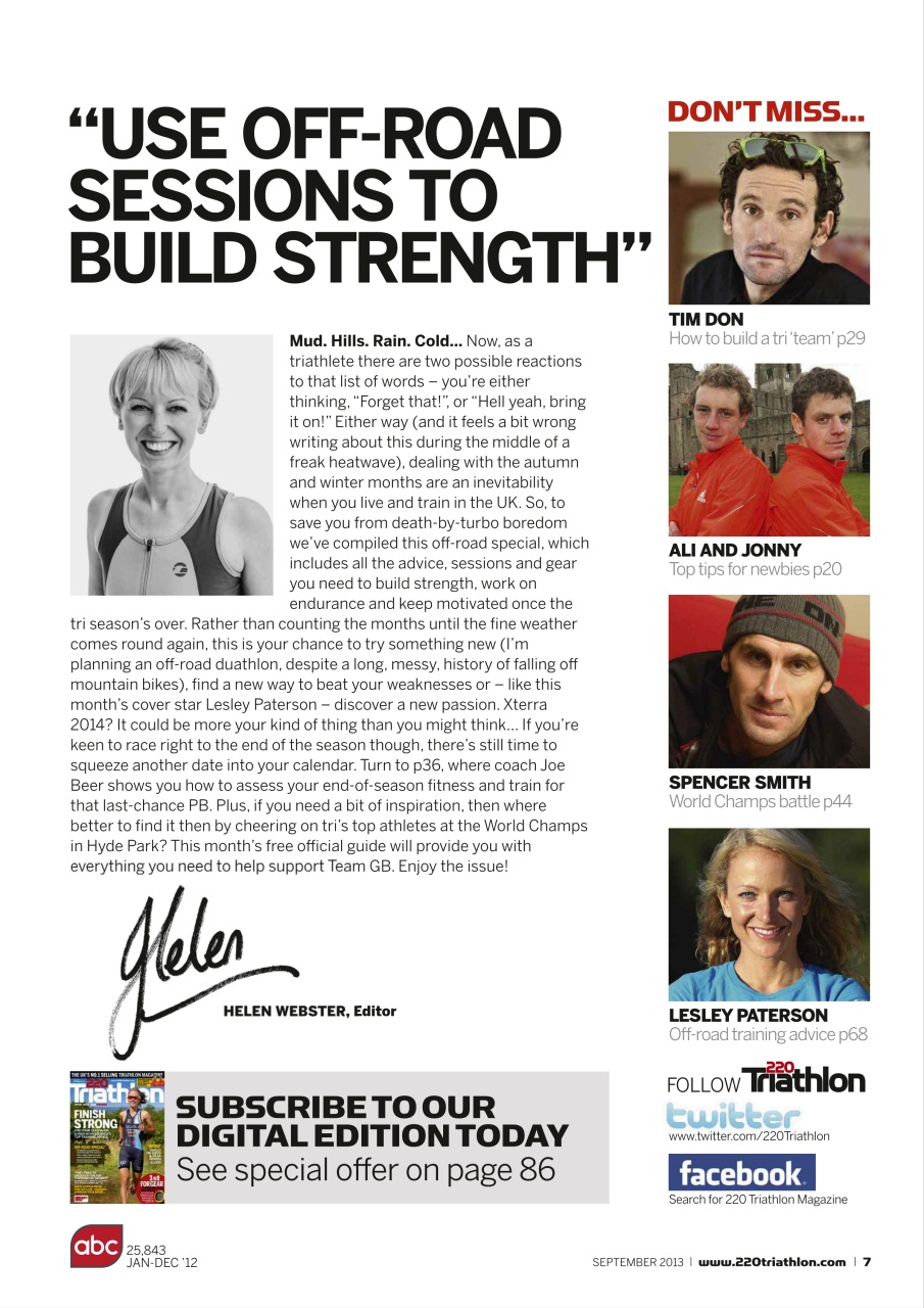 220 Triathlon Magazine Preview Pages