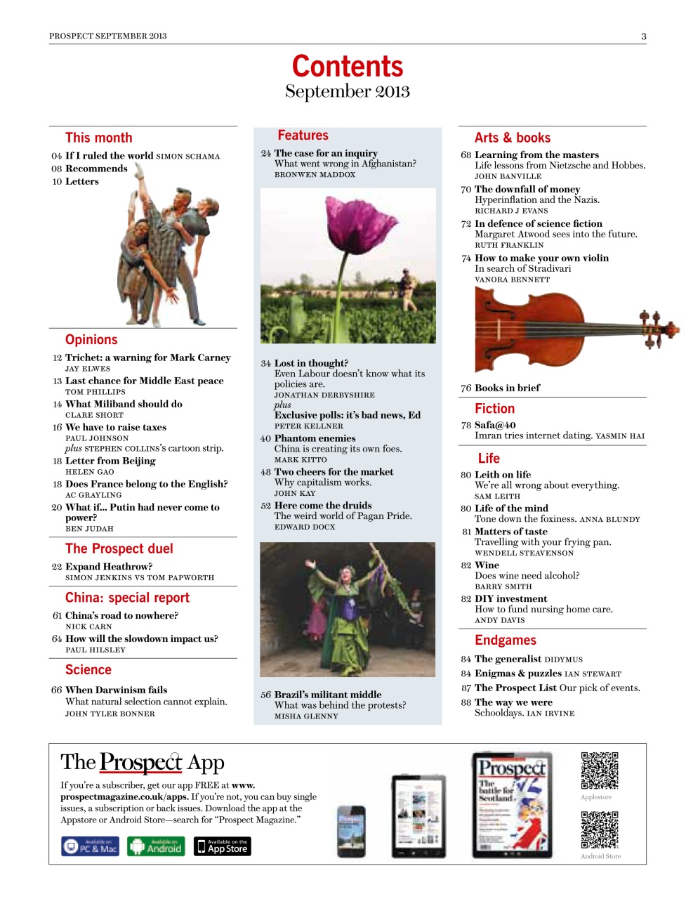 Prospect Magazine Preview Pages