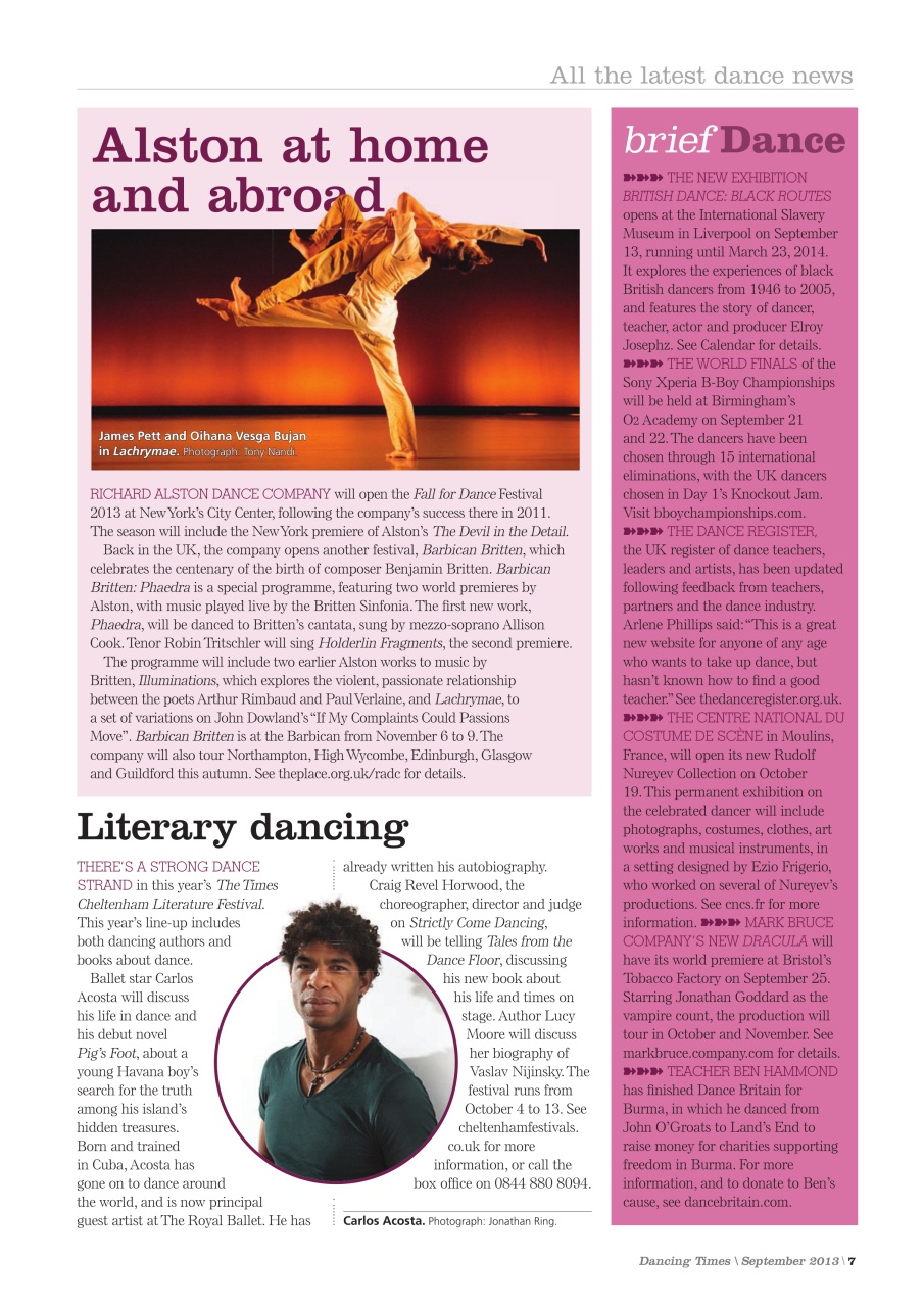 Dancing Times Preview Pages