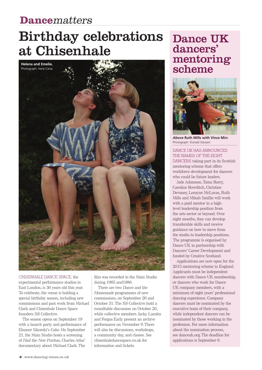 Dancing Times Preview Pages