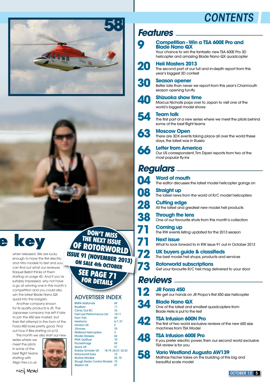 Radio Control Rotor World Preview Pages