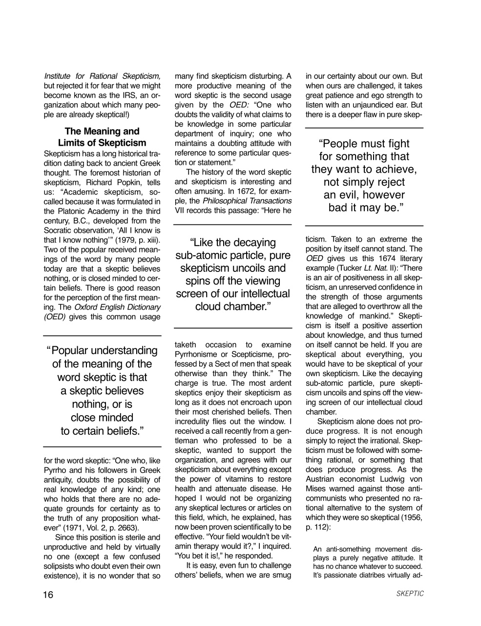 Skeptic Preview Pages