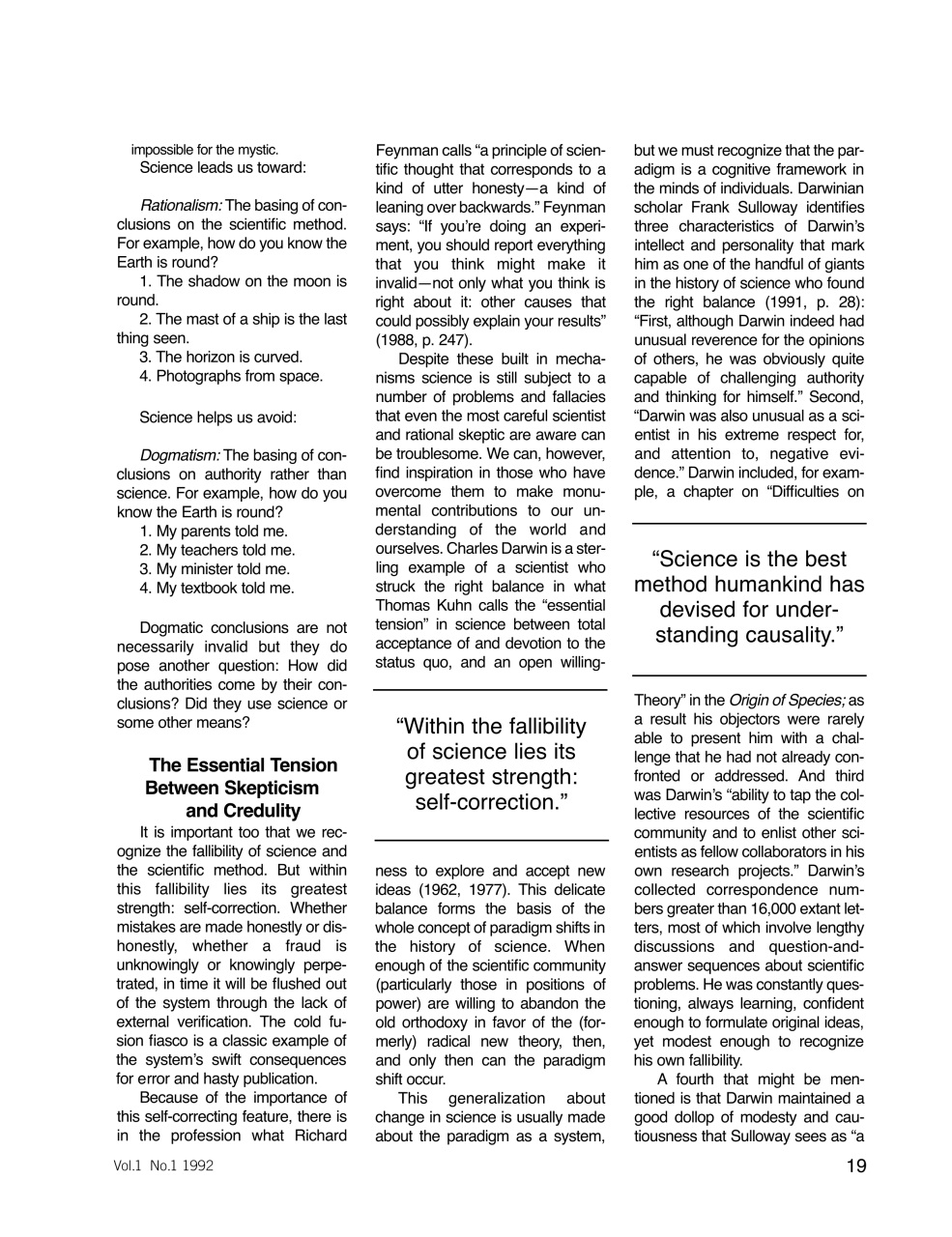 Skeptic Preview Pages