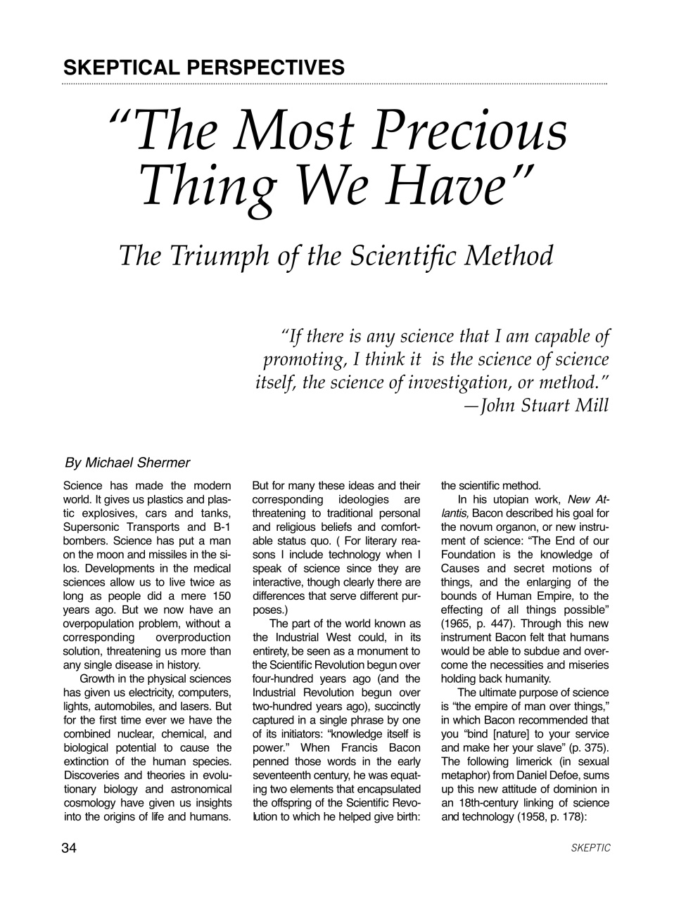 Skeptic Preview Pages