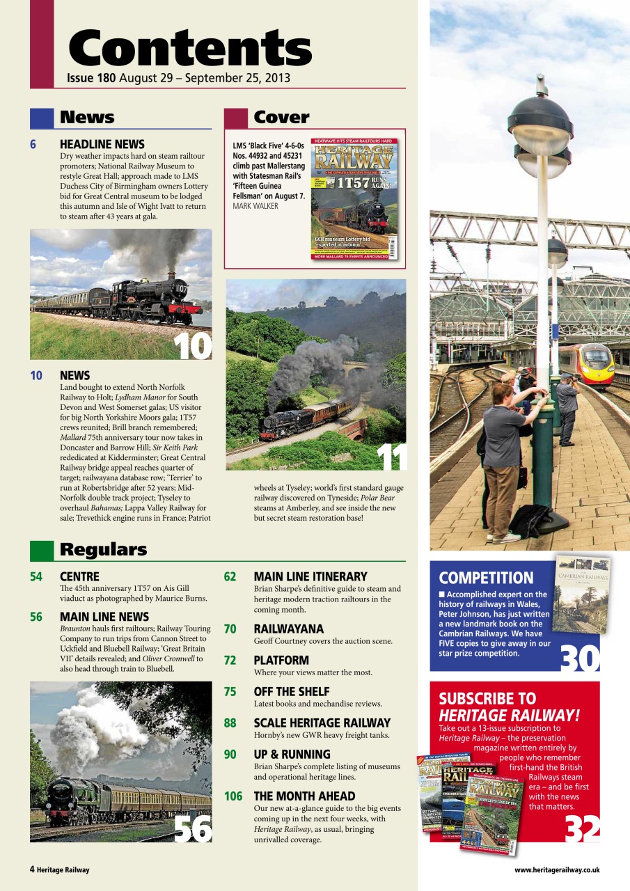Heritage Railway Preview Pages