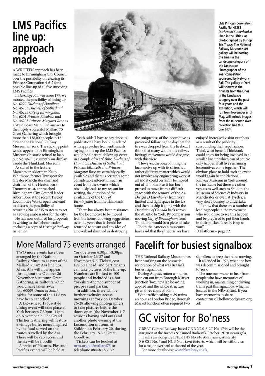 Heritage Railway Preview Pages