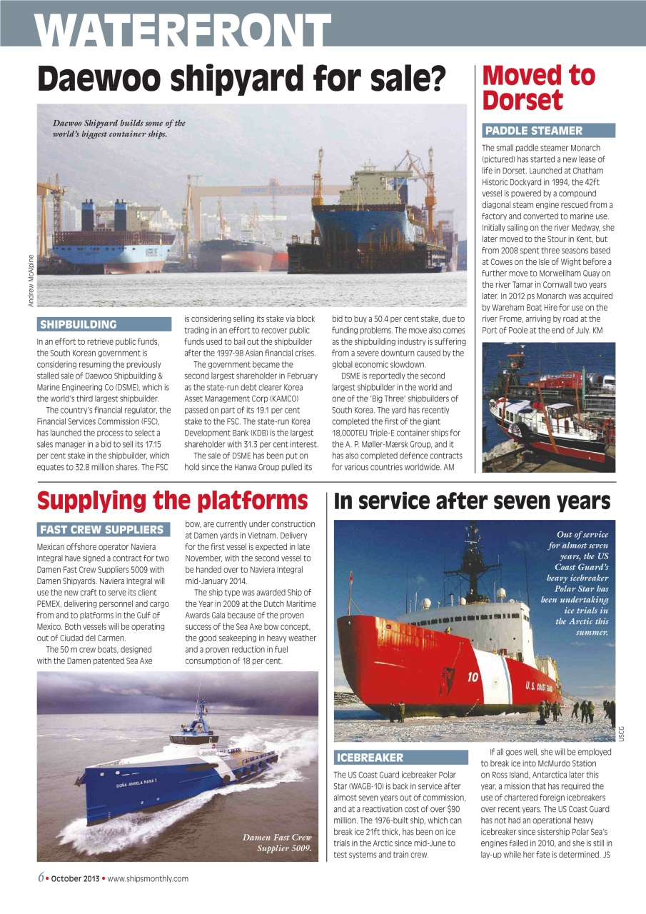 Ships Monthly Preview Pages