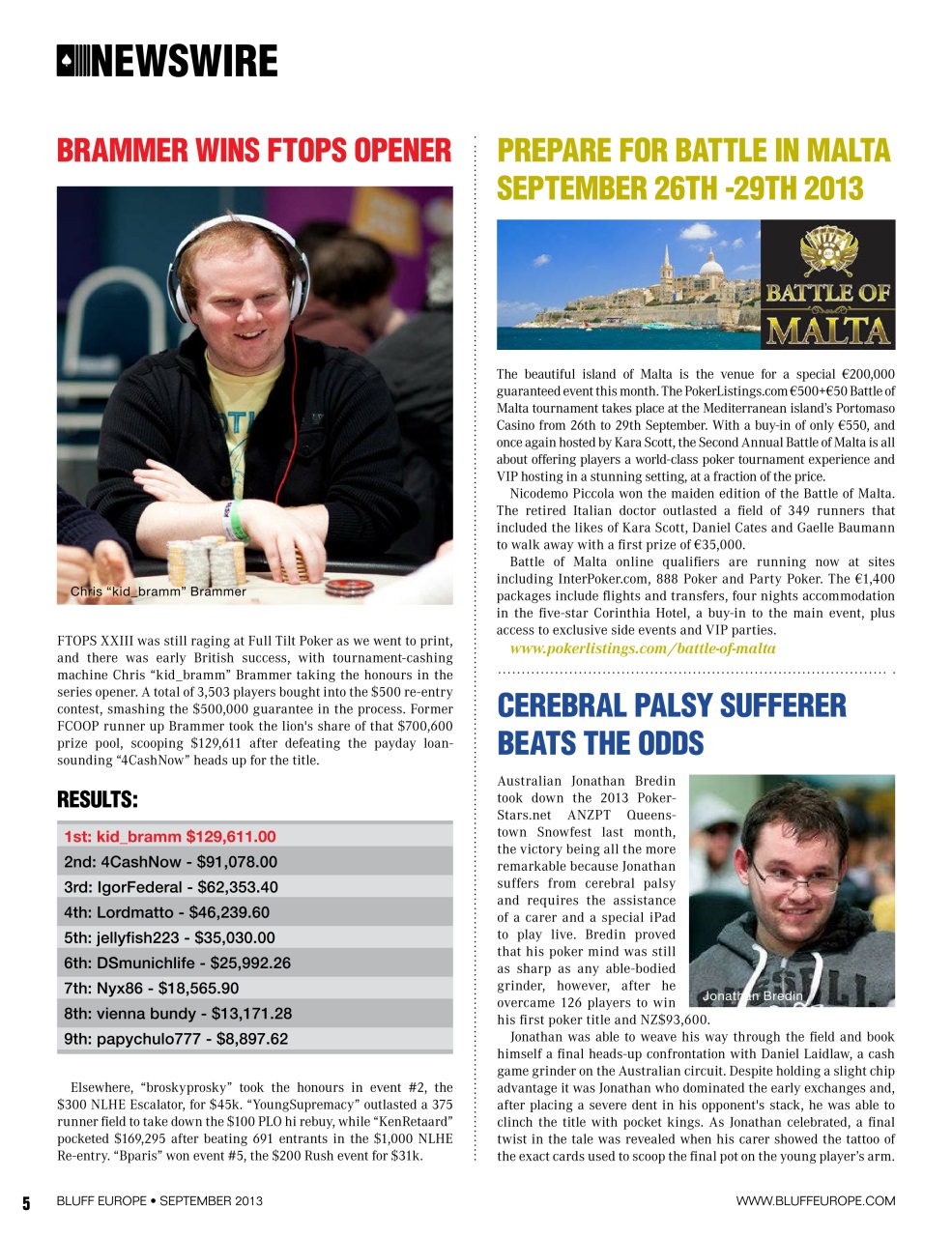 Bluff Europe Preview Pages