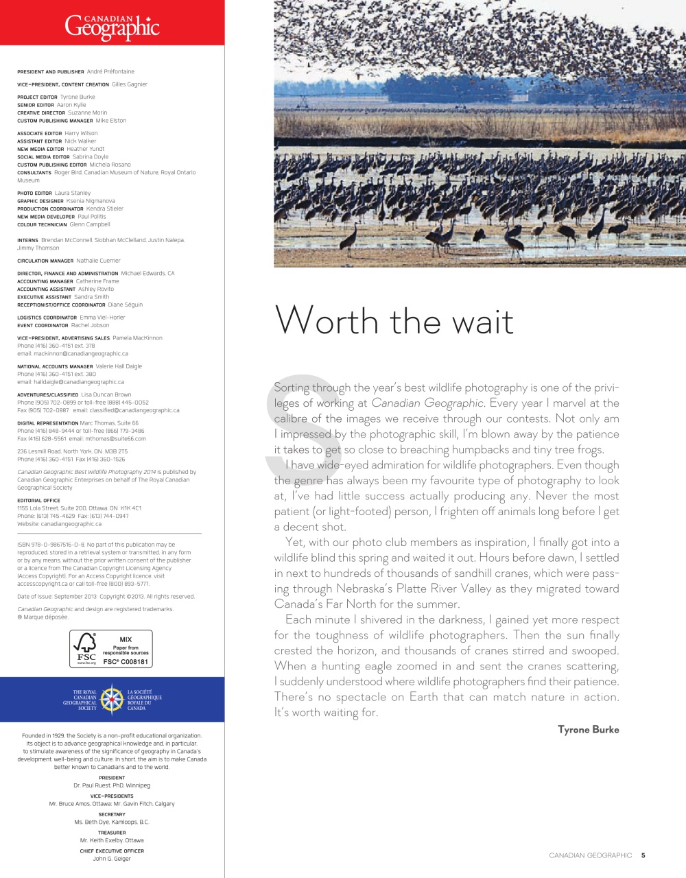 Canadian Geographic Preview Pages