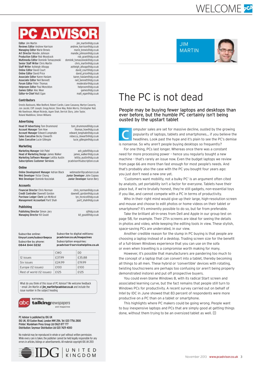 Tech Advisor Preview Pages