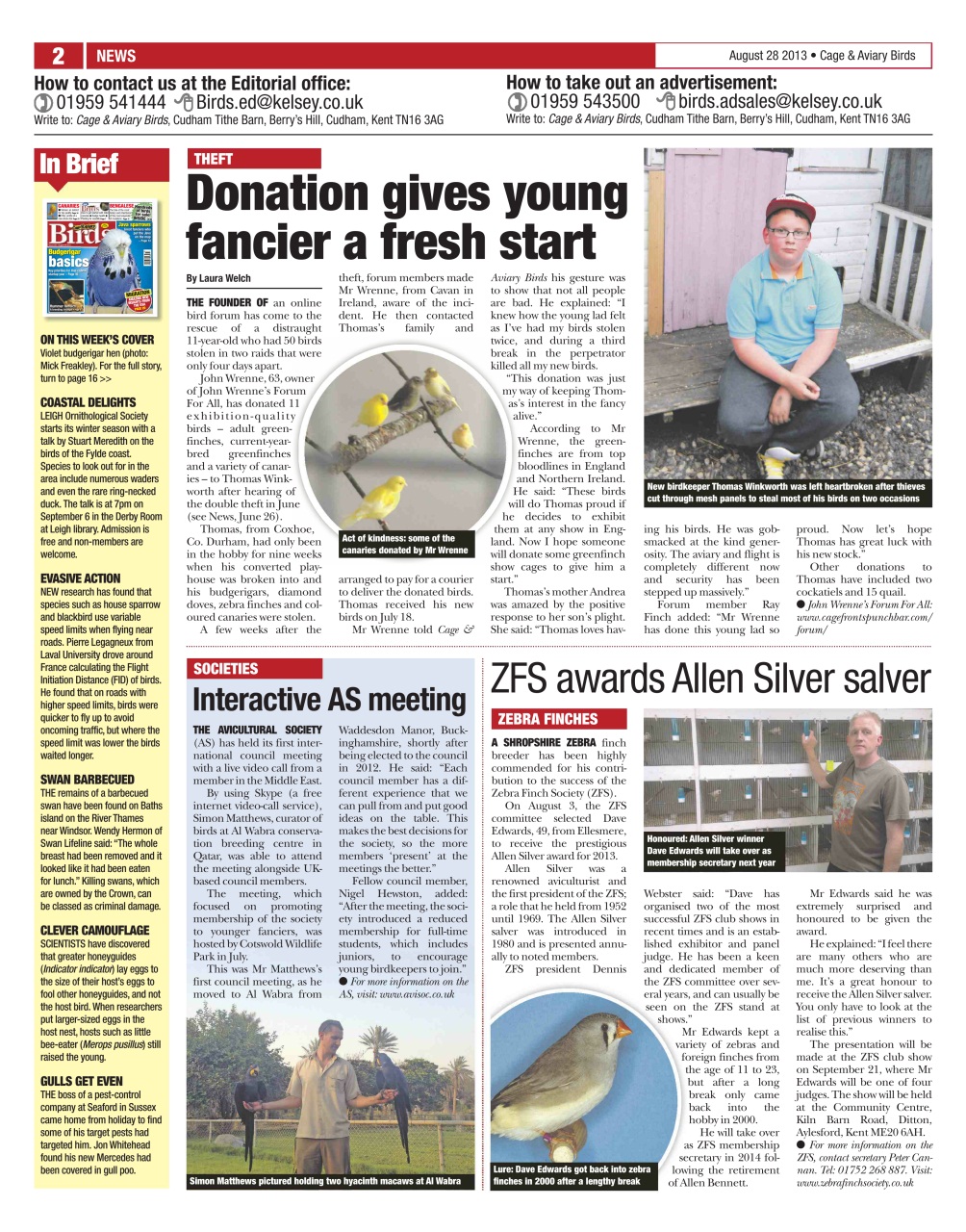 Cage & Aviary Birds Preview Pages