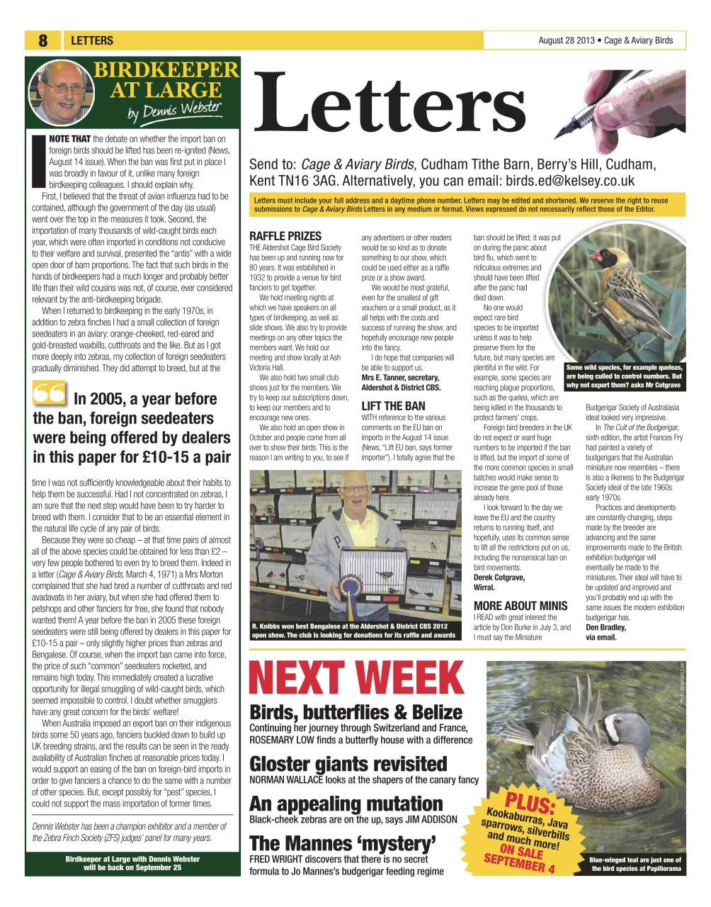 Cage & Aviary Birds Preview Pages