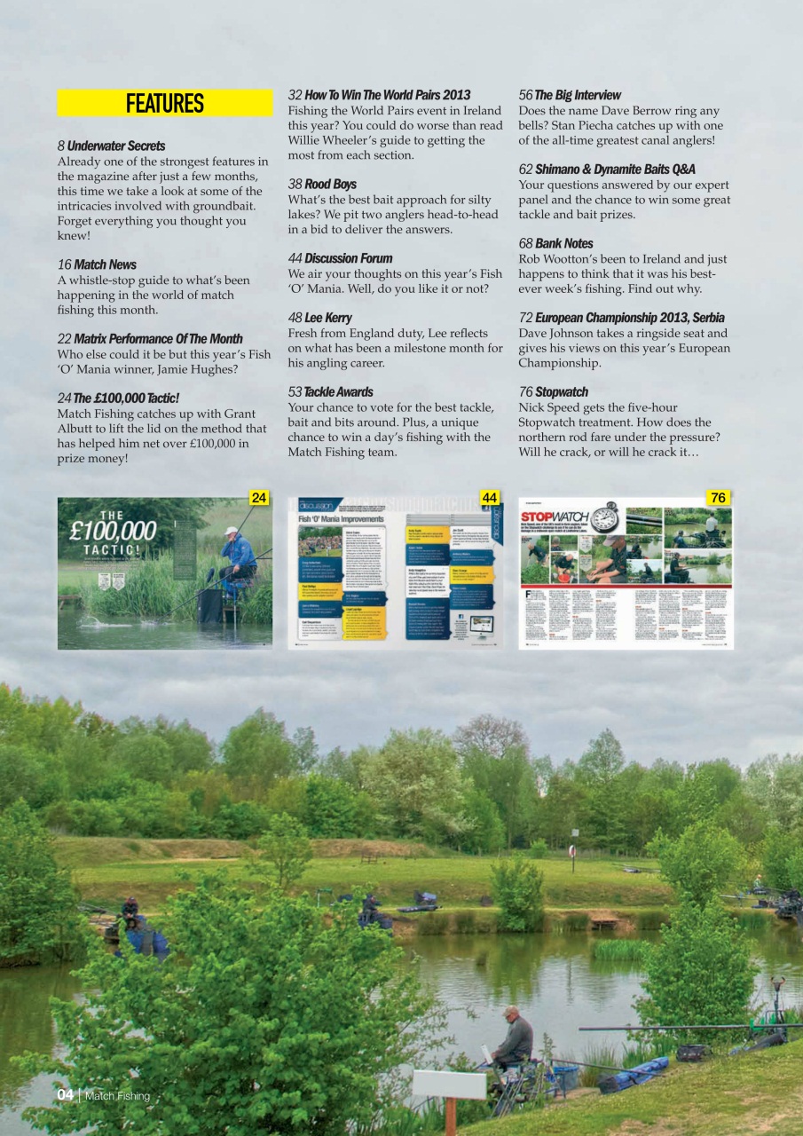 Match Fishing Preview Pages