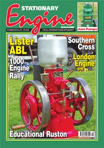 Stationary Engine issue Stationary Engine October 2013